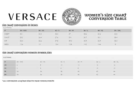 versace bra sizing|versace belt size chart.